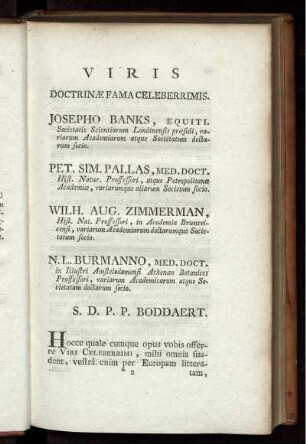 JOSEPHO BANKS; PET.SIM. PALLAS