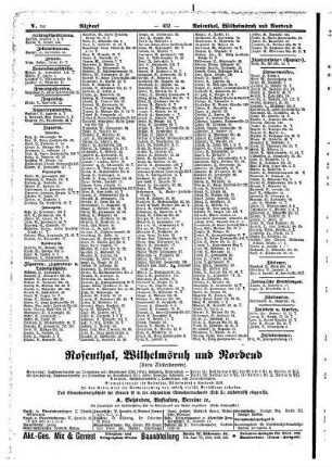 Rosenthal, Wilhelmsruh und Nordend