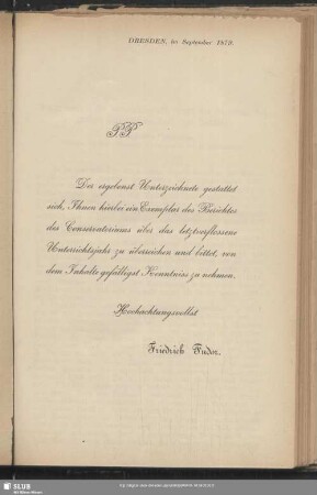 [Schreiben des Herausgebers Friedrich Pudor]