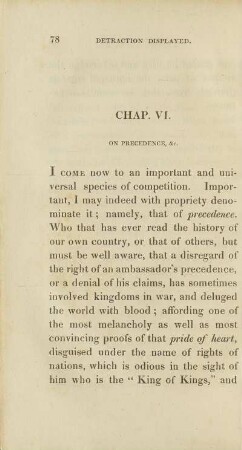 Chapter VI. On Precedence, &c.