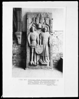 Grabplatte der Brüder Konrad von Erbach und Schenk Eberhard X. von Erbach