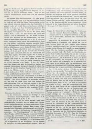 592 [Rezension] Hoppe, Edmund, Das Christentum und die exakten Naturwissenschaften