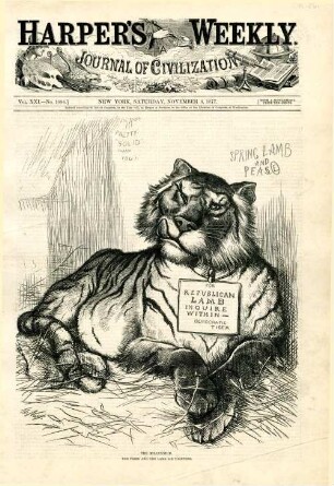 The Millennium. The tiger and the lamb lie together : der Tiger der Demokraten hat das republikanische Lamm gefressen