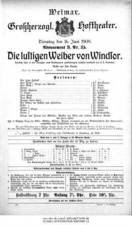 Die lustigen Weiber von Windsor