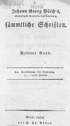 3: Der Darstellung der Handlung 11. - 74. Zusatz