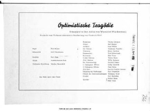 Optimistische Tragödie