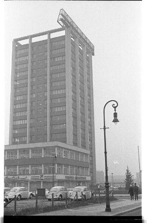 Kleinbildnegativ: Axel-Springer-Hochhaus, Kochstraße (Rudi-Dutschke-Straße), 1963