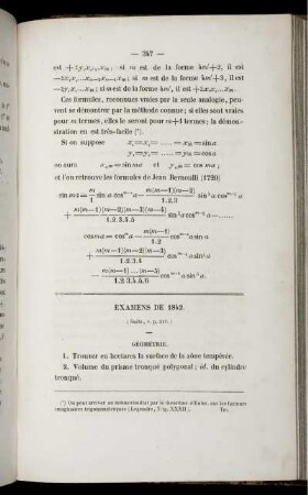 Examens de 1842.