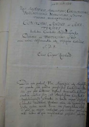 Rektorat des Stadtgymnasiums. Rectorat des Stadt-Gymnasii zu Magdeburg