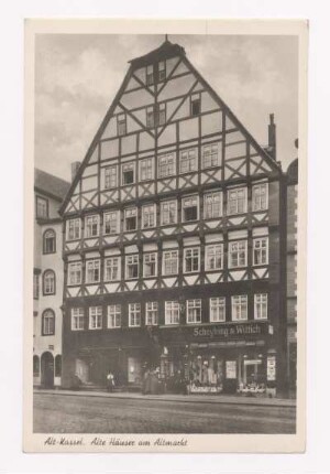 Alt-Kassel. Alte Häuser am Altmarkt