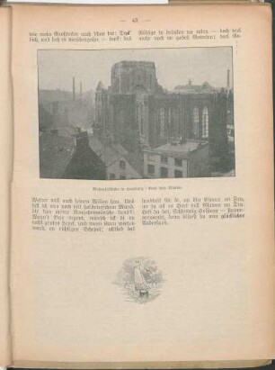 Michaeliskirche in Hamburg. Nach dem Brande.