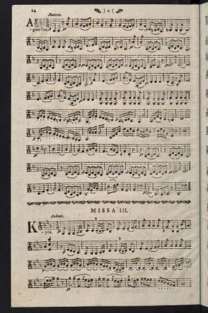 14-23, Missa III.