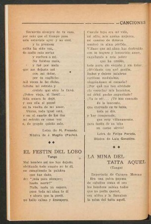 El festín del lobo : Tango