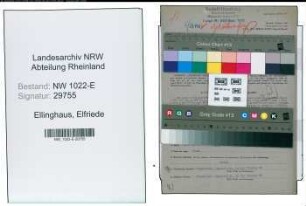 Entnazifizierung Elfriede Ellinghaus , geb. 18.07.1907 (Meisterin)