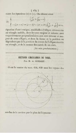 Sections circulaires du tore.