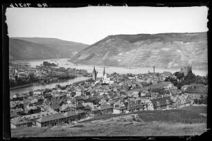 Bingen am Rhein. Stadtansicht mit Nahemündung