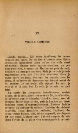 XX Vieille comédie