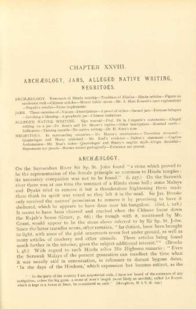 Chapter XXVIII. Archaeology, jars, alleged native writing, negritoes