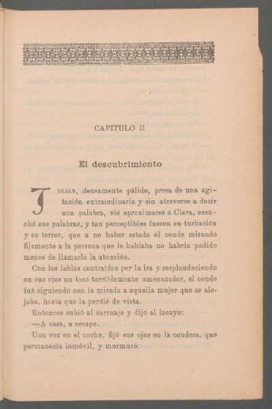 Capítulo II - El descubrimiento