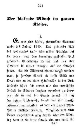 Der hinkende Mönch im grauen Kloster