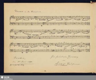 Bruchmann, Friedrich; 1890 [Noten- und Texteintrag]