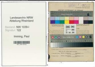 Entnazifizierung Paul Imming , geb. 07.05.1905 (Bankkassierer)