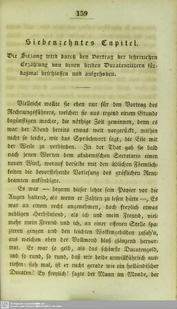 Siebenzehntes Capitel
