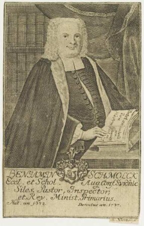 Bildnis des Benjamin Schmolck
