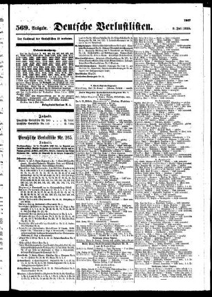 569. Ausgabe. Samstag, 3. Juli 1915