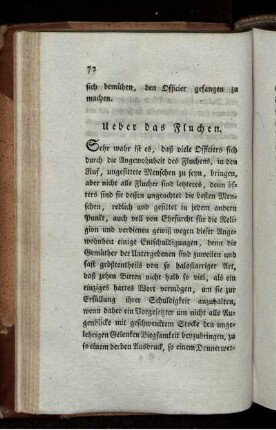 Ueber das Fluchen