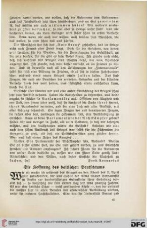 28: Die Hoffnung des baltischen Deutschtums