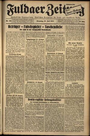 Ausgabe vom Dienstag, den 23. Juli 1935.