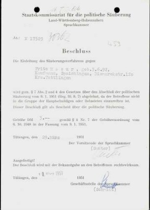 Masur, Fritz