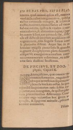 De Piscibus, Et Zoophytis, Caput IX.