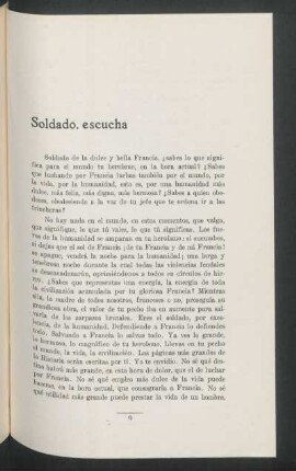 Soldado, escucha