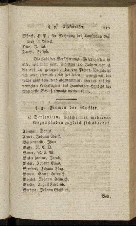 §. 3. Firmen der Mäckler.