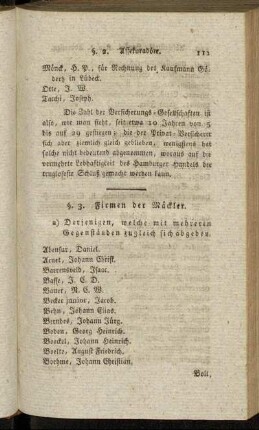 §. 3. Firmen der Mäckler.