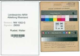 Entnazifizierung Walter Ruebel, geb. 28.04.1904 (Saalmeister)