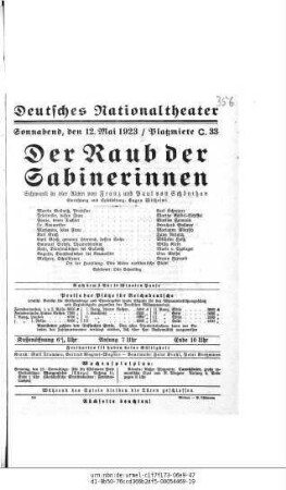 Der Raub der Sabinerinnen