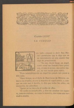 Capítulo LXXXV - La verdad