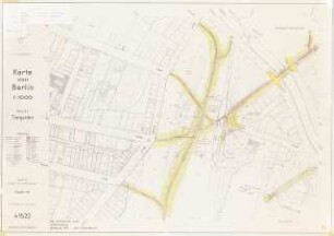 Verkehrserschließung Anhalter Bahnhof - Mauer - Mehringplatz, Berlin-Kreuzberg Schinkelwettbewerb 1982: Lageplan 1:1000