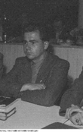 Fritz Böhme, Sekretär der FDJ-Stadtleitung, 1958