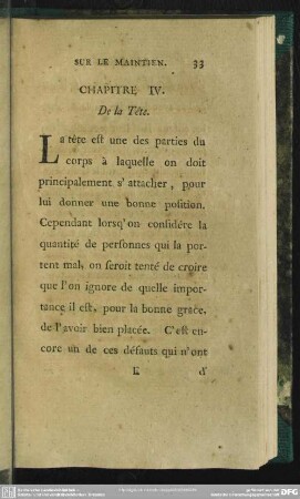 Chapitre IV. De la Tête