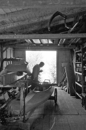 Wallhausen: am Bodensee; Ing. Budig in der Werkstatt