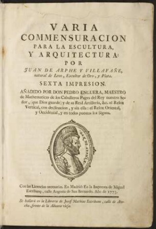 Varia commensuracion para la escultura y arquitectura