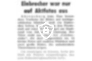 Einbrecher war nur auf Aktfotos aus