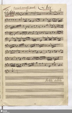 27. Aria: A questi accenti ignoti / Fischietti, D.