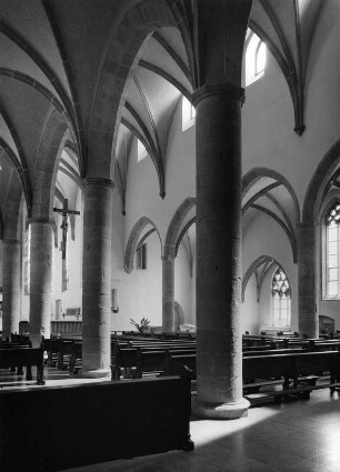 Landau in der Pfalz. Ehemaliges Augustinerkloster. Klosterkirche (1405-1413). Inneres