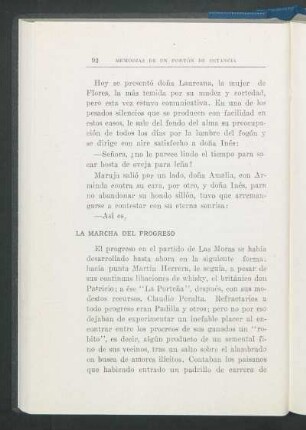 La marcha del progreso