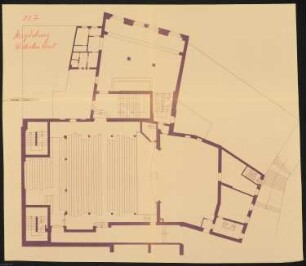 Wilhelm-Theater, Magdeburg: Grundriss 1:100